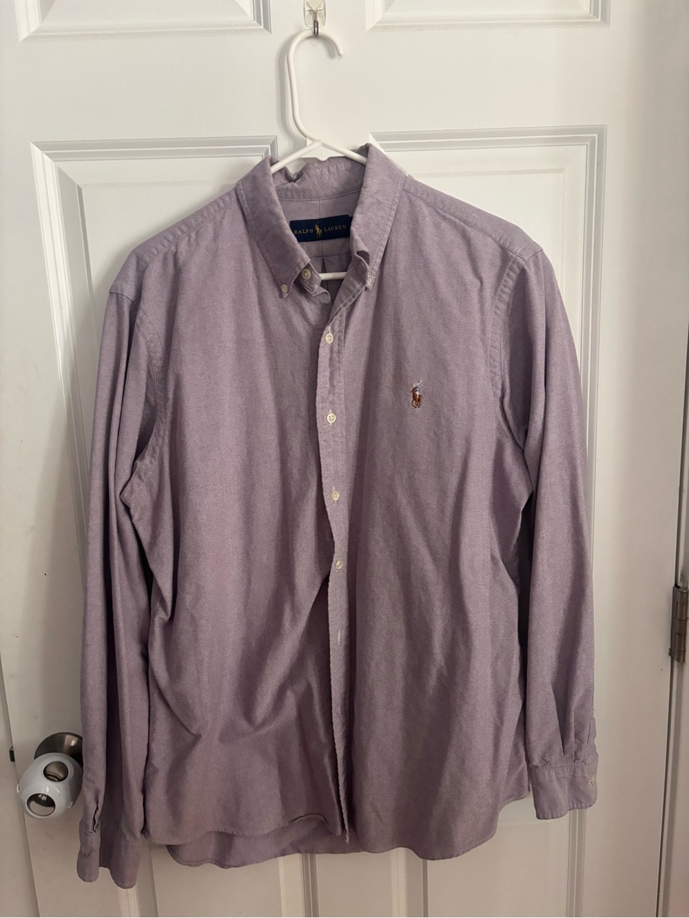 Ralph Lauren Men's Lavender Button-Down Dress Shirt